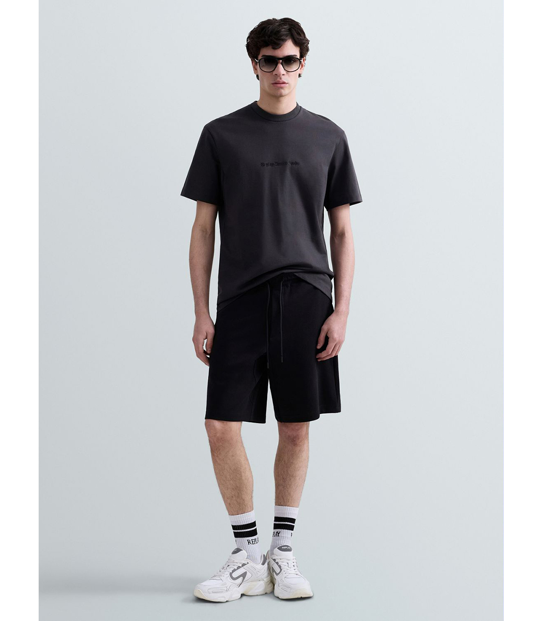 ヘビーコットンジャージーゴシックロゴTシャツ 詳細画像 ダークグレー 2